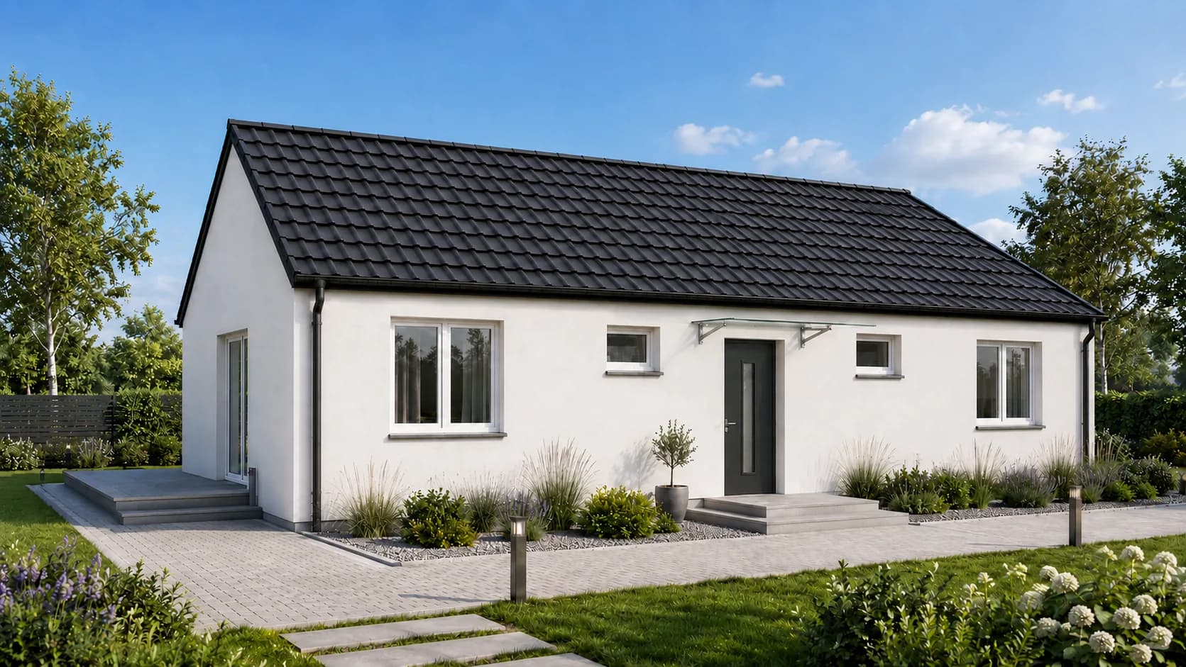 Dom 120 m² — wizualizacja