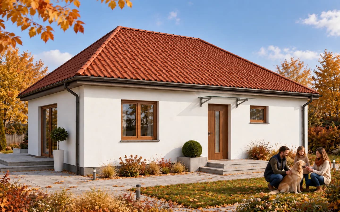 P80 — dom 80 m², wizualizacja