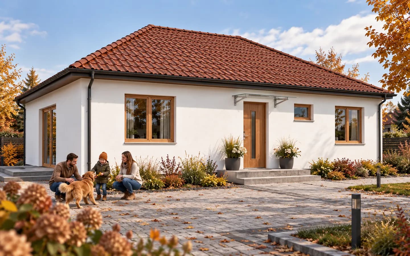 P90 — dom 90 m², wizualizacja